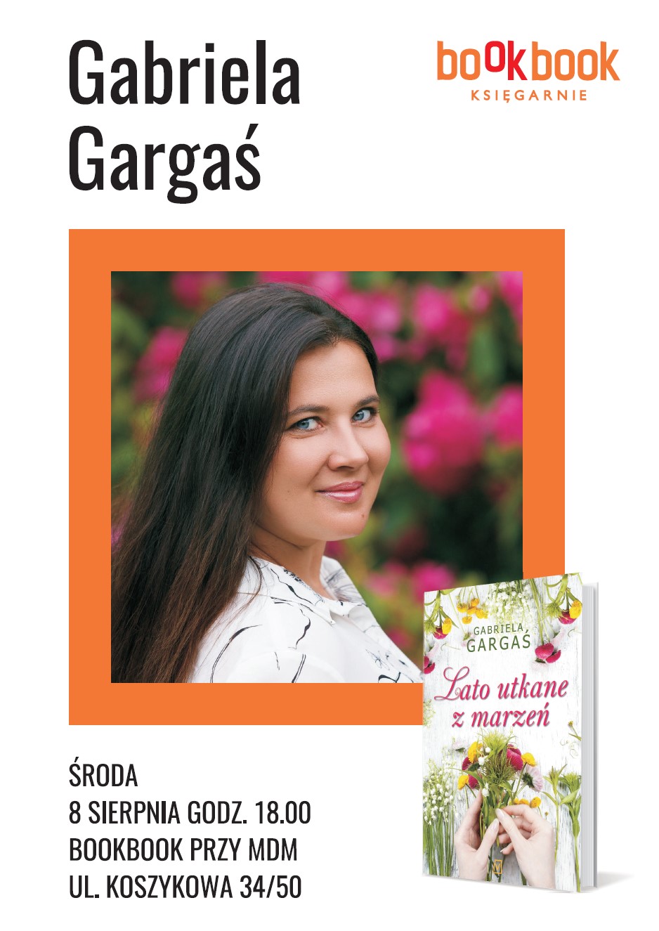  BookBook, MDM. ul. Koszykowa, 34/50, "Lato utkane z marzeń", Gabriela Gargaś, 